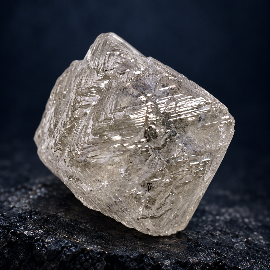 Rough Octahedron | Natural Grey 10.97ct