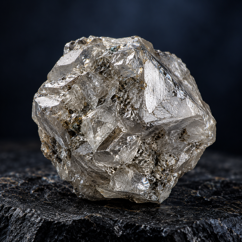Rough Silver Diamond Natural Color | Unique Specimen 4.90ct from Canada